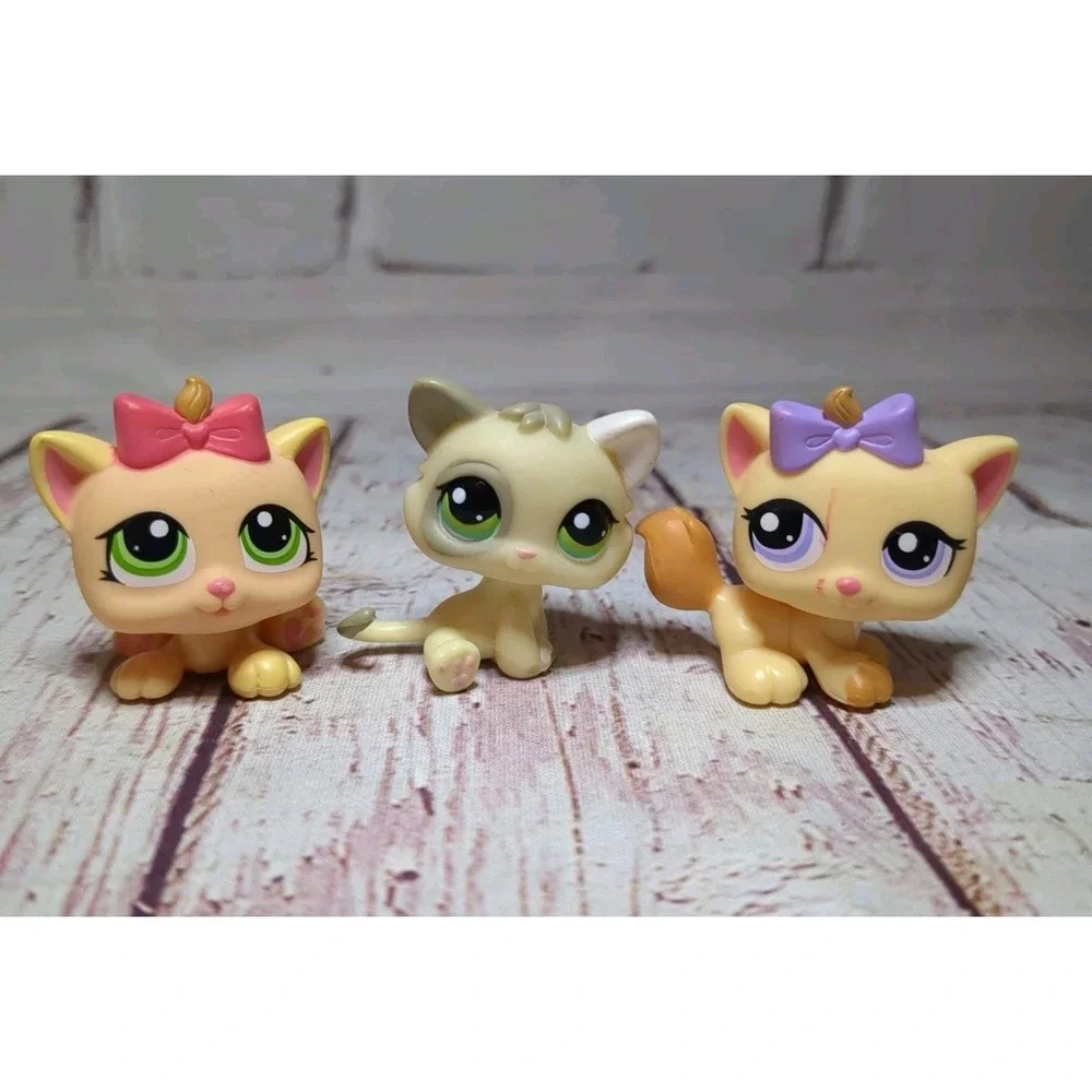 Hasbro Littlest Pet Shop 3 Kittens #1336, 1337, 1079‎